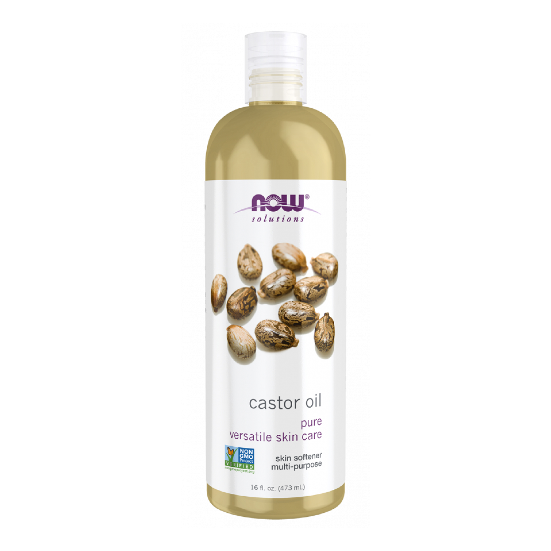 Касторова олія, Now Foods Castor Oil, 473 мл