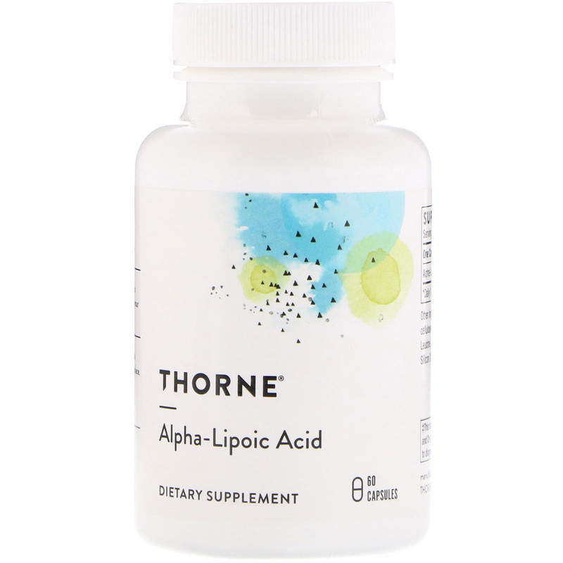Альфа-ліпоєва кислота, Thorne Research Alpha-Lipoic Acid, 300 мг, 60 капсул
