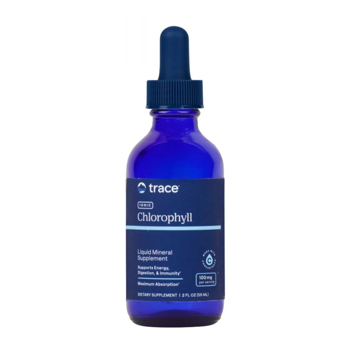 Іонний хлорофіл у краплях, 100 мг, Ionic Chlorophyll, Trace, 59 мл
