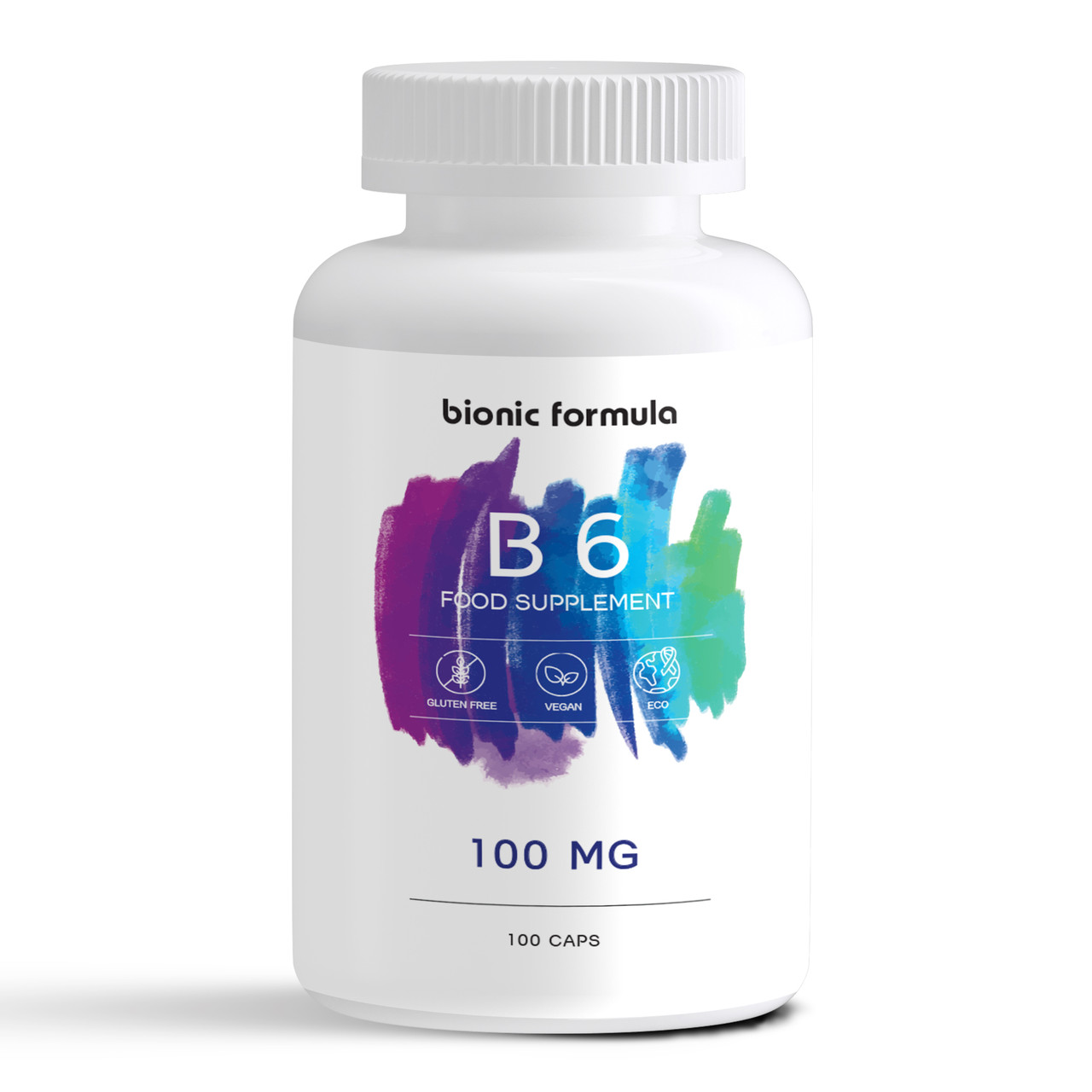 Вітамін B6 (піридоксин), Bionic formula Vitamin B6, 100 мг, 100 капсул