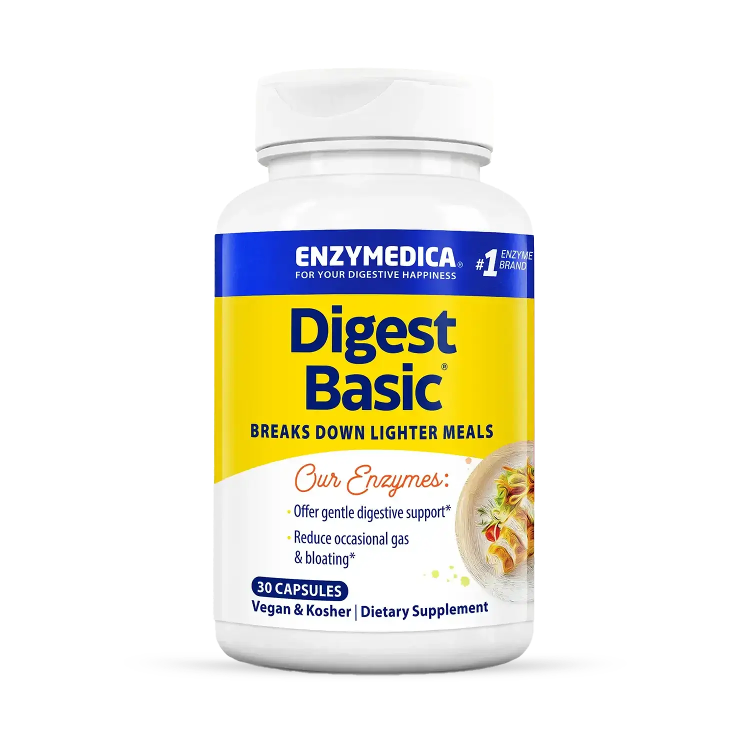 Ферменти для травлення, Essential Enzyme Formula, Enzymedica, 30 капсул