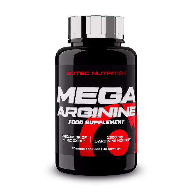 Аргінін, Scitec Nutrition Mega Arginine, 90 капсул