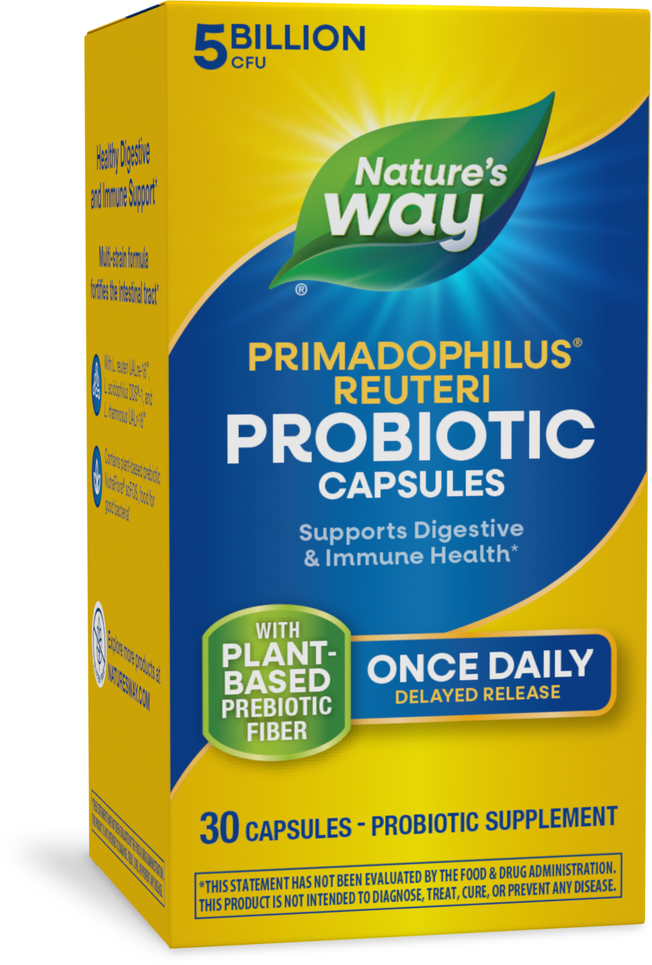 Пробіотик, Nature's Way Primadophilus Reuteri Probiotic, 30 вегетаріанських капсул