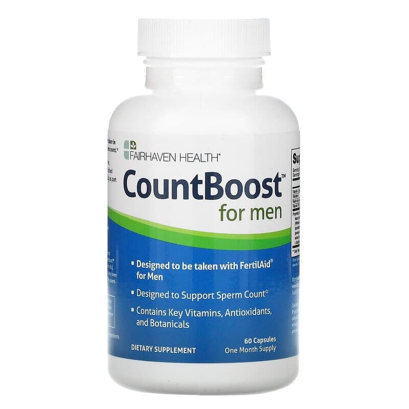 Комплекс для репродуктивного здоров'я чоловіків, Fairhaven Health CountBoost for Men, 60 капсул