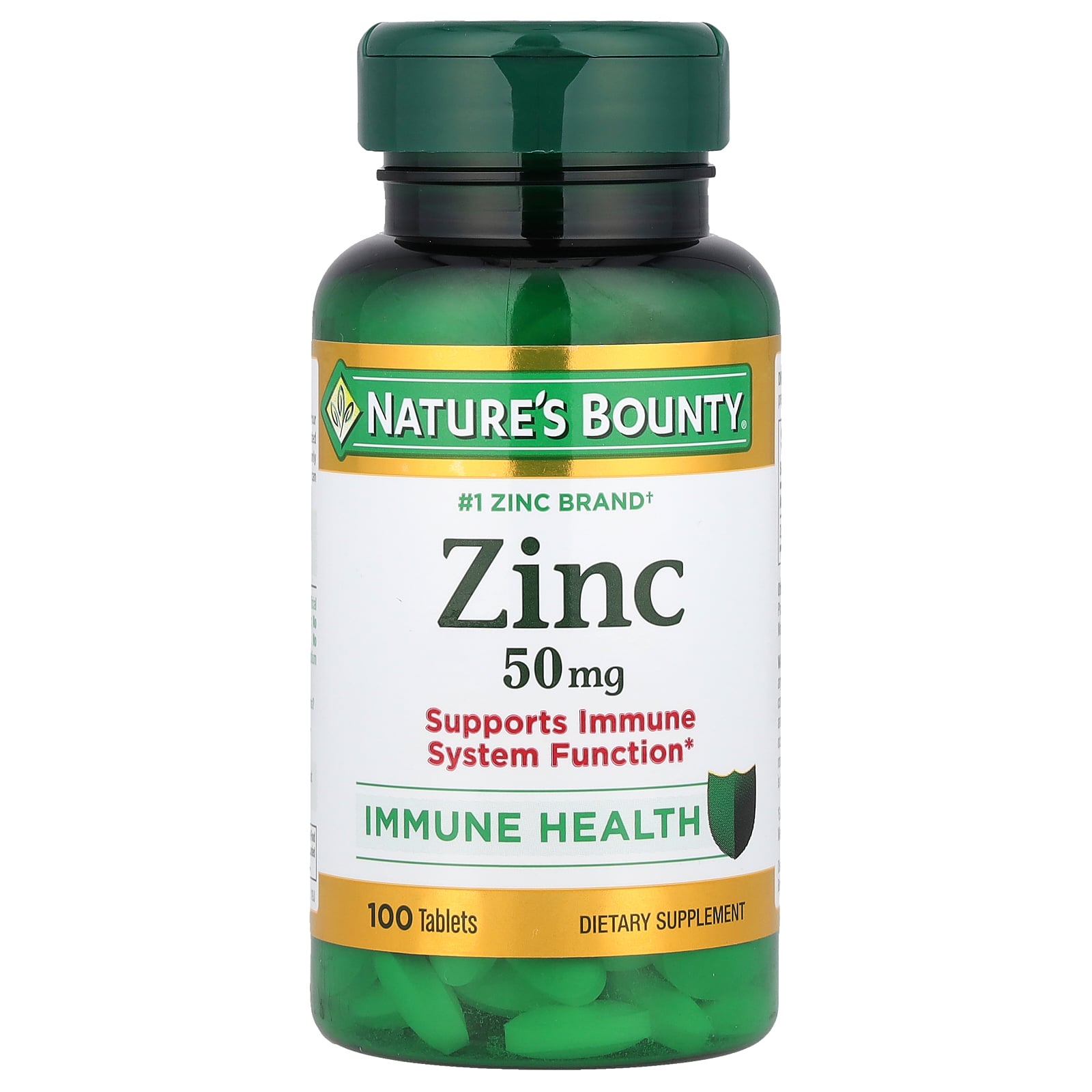 Цинк, Nature's Bounty Zinc, 50 мг, 100 таблеток