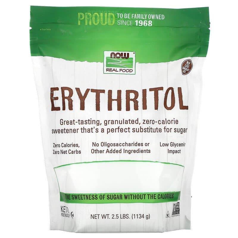 Еритритол цукрозамінник, Now Foods Erythritol, 1134 г