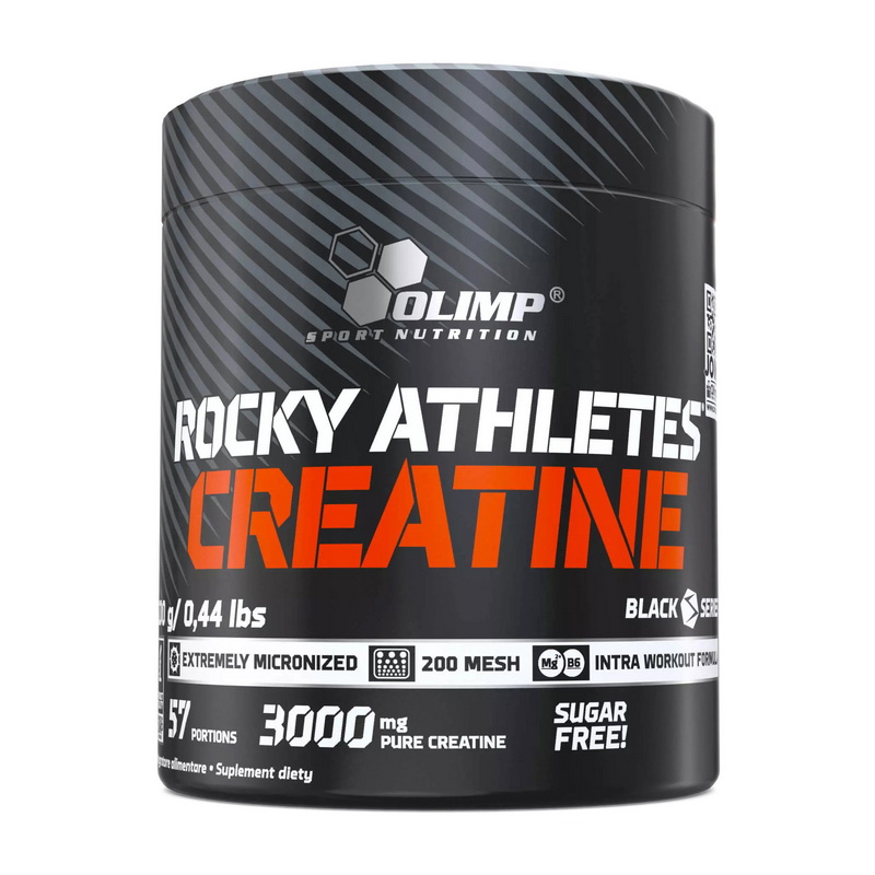Креатин, Olimp Nutrition Rocky Athletes Creatine Black, 200 г