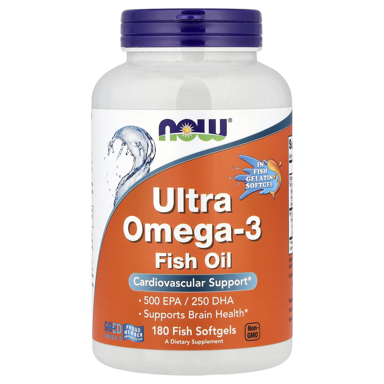 NOW Ultra Omega-3 (180 fish softgels)