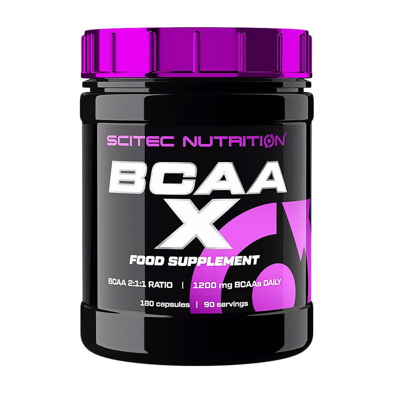 Амінокислоти BCAA, Scitec Nutrition BCAA X, 180 капсул