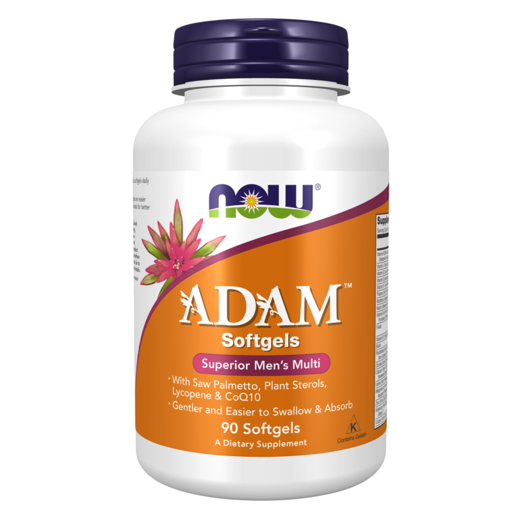 Мультивітаміни для чоловіків, Now Foods Adam Superior Men's Multi, 90 м'яких капсул