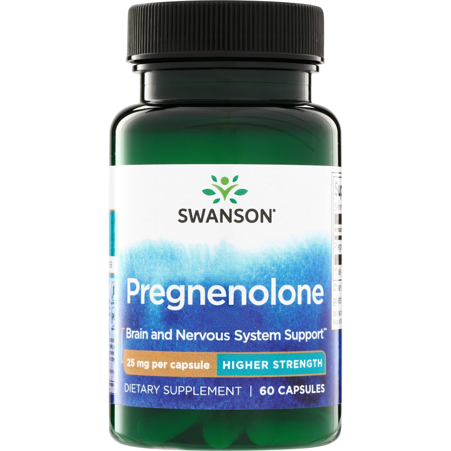 Прегненолон, Swanson Pregnenolone High Potency, 25 мг, 60 капсул