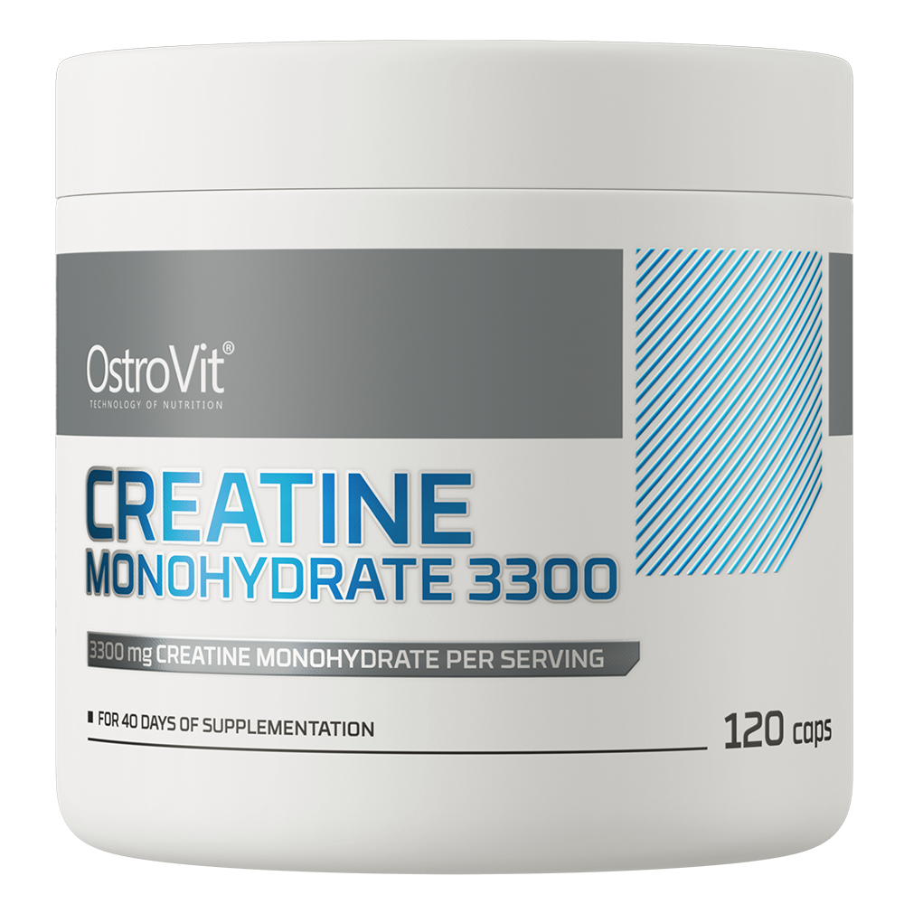 Креатин моногідрат, OstroVit Creatine Monohydrate 3300, 3300 мг, 120 капсул