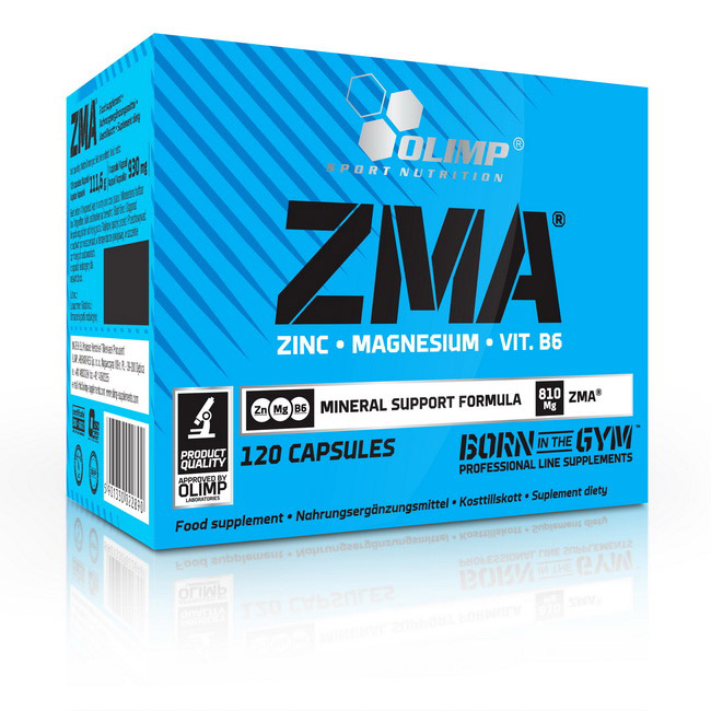 ZMA (цинк, магній, вітамін B6), Olimp Nutrition ZMA, 120 капсул