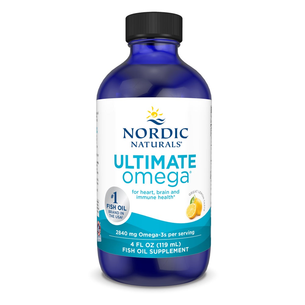 Концентрат риб'ячого жиру (лимон), Ultimate Omega, Nordic Naturals, 119 мл.