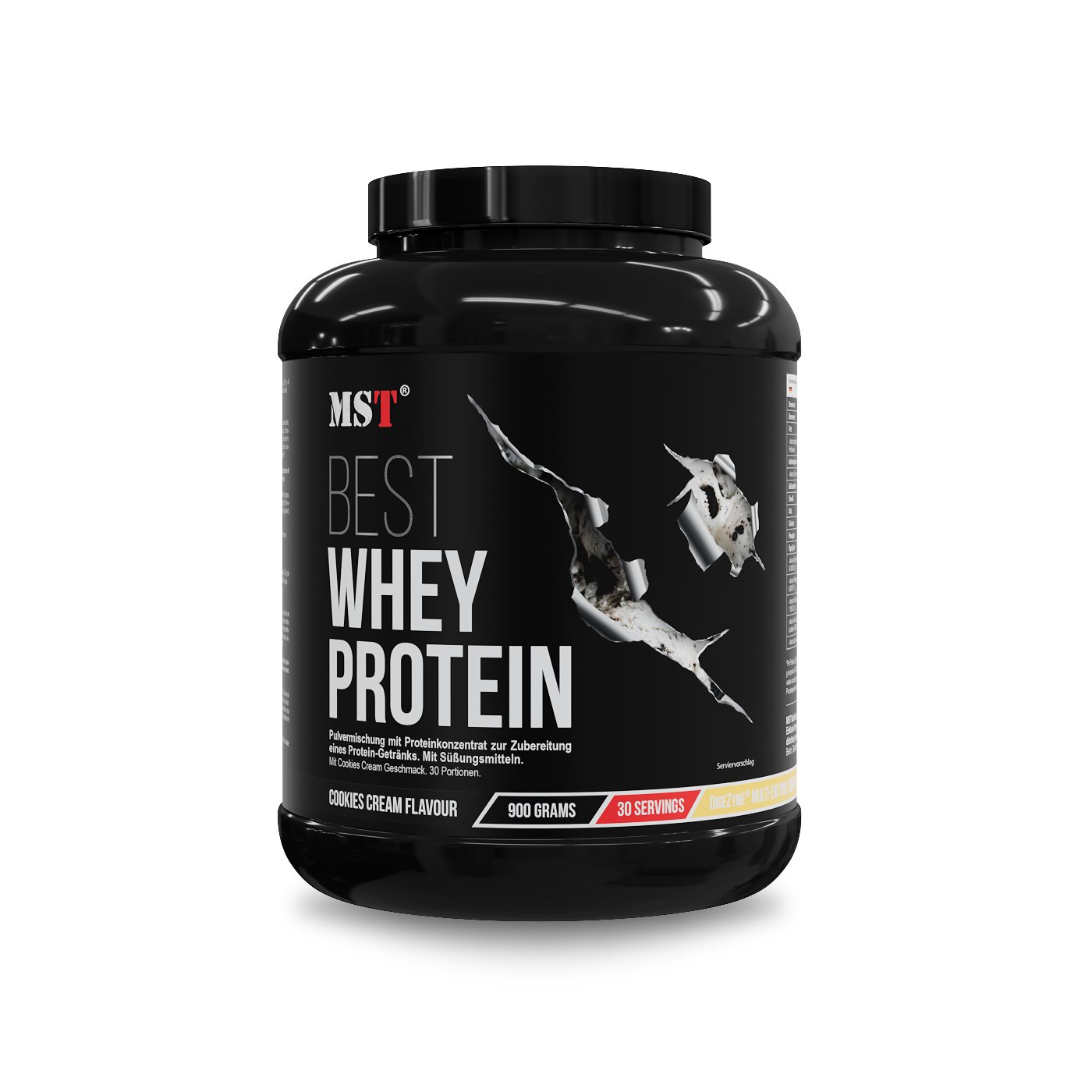 MST Best Whey Protein + Enzyme (900 g, cookies cream)