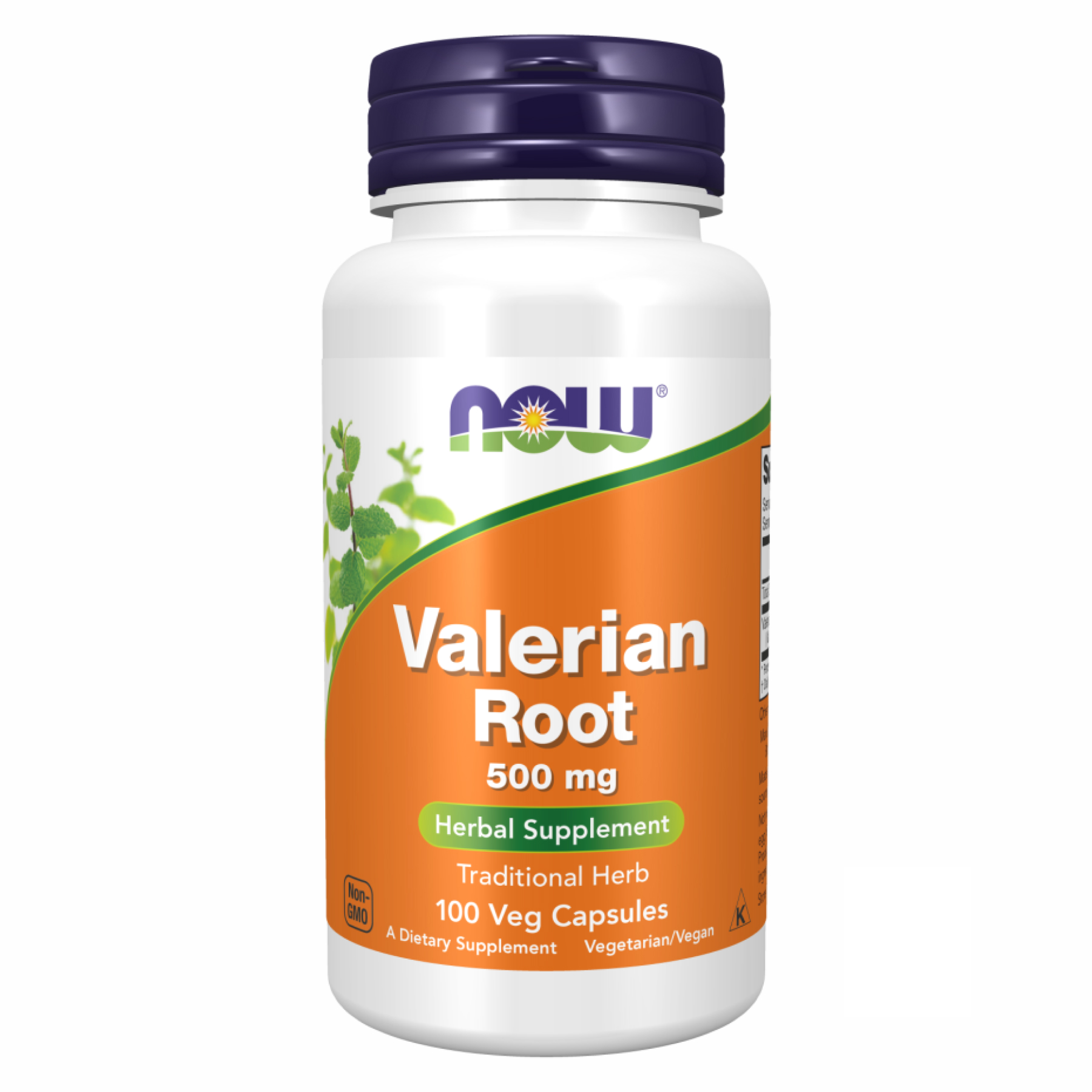 Корінь валеріани, Now Foods Valerian Root, 500 мг, 100 вегетаріанських капсул
