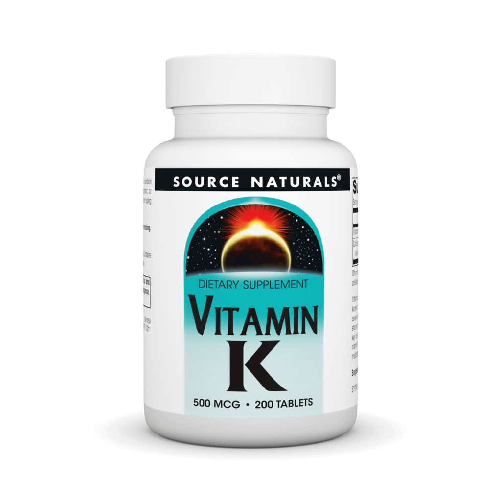 Вітамін К, Source Naturals Vitamin K, 500 мкг, 200 таблеток