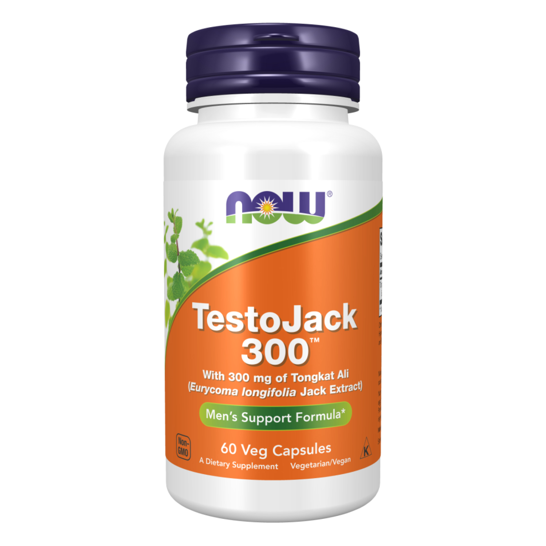 Тонгкат алі для репродуктивного здоров'я чоловіків, Now Foods TestoJack 300, 300 мг, 60 вегетаріанських капсул