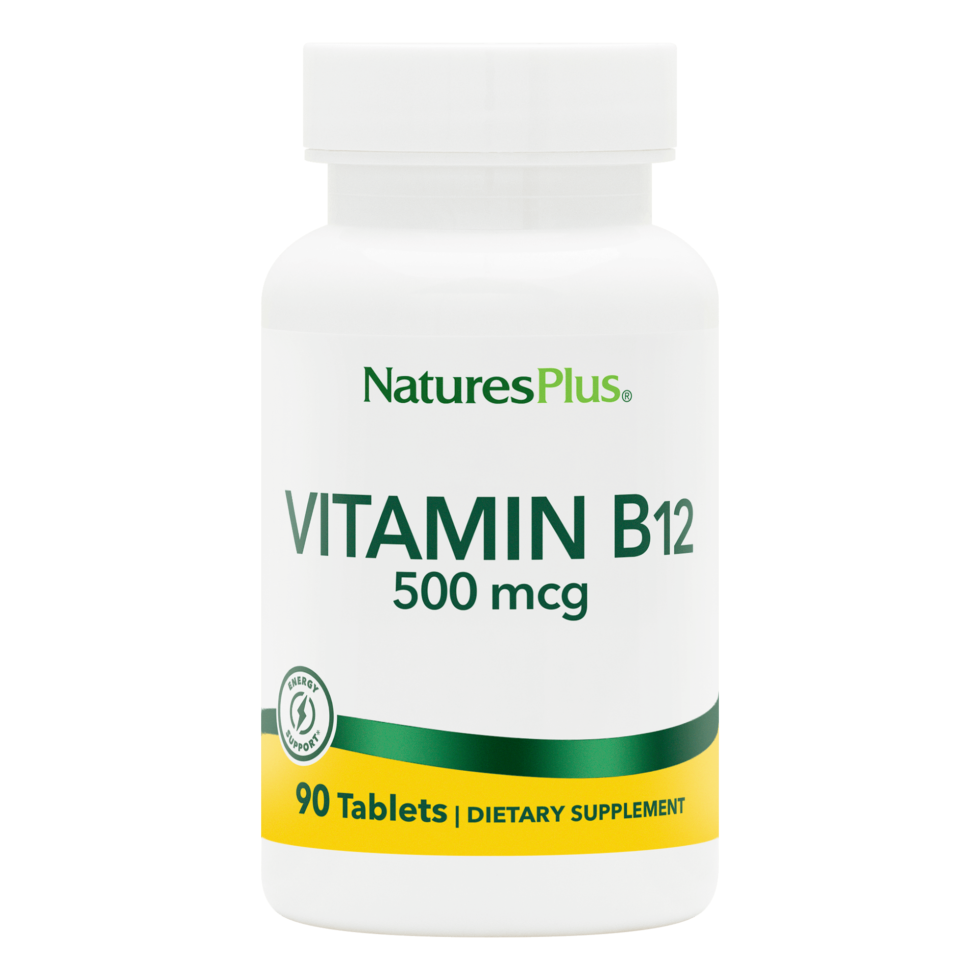 Вітамін B12 (Метилкобаламін), Natures Plus Vitamin B12, 500 мкг, 90 таблеток