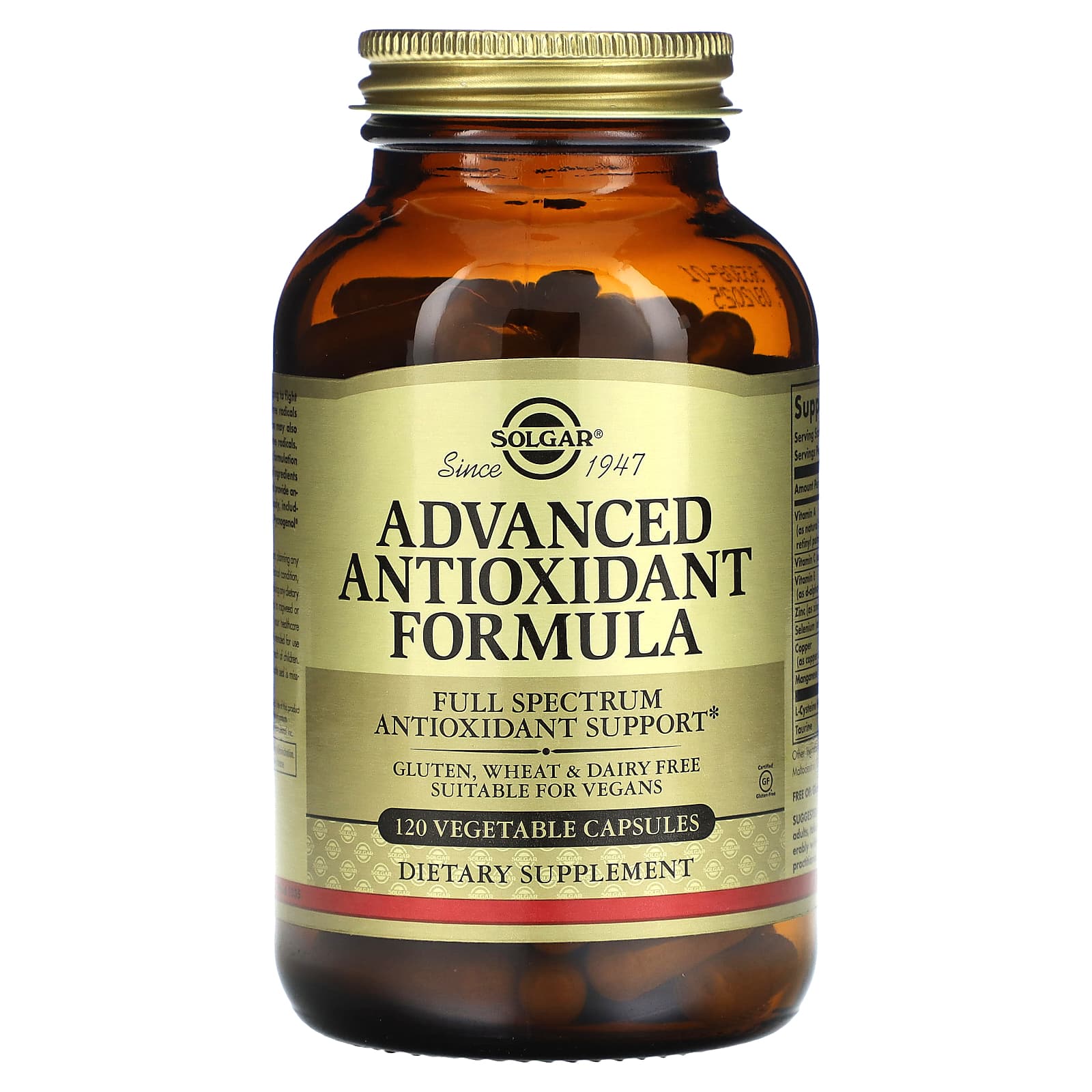 Антиоксидантний комплекс, Solgar Advanced Antioxidant Formula, 120 вегетаріанських капсул