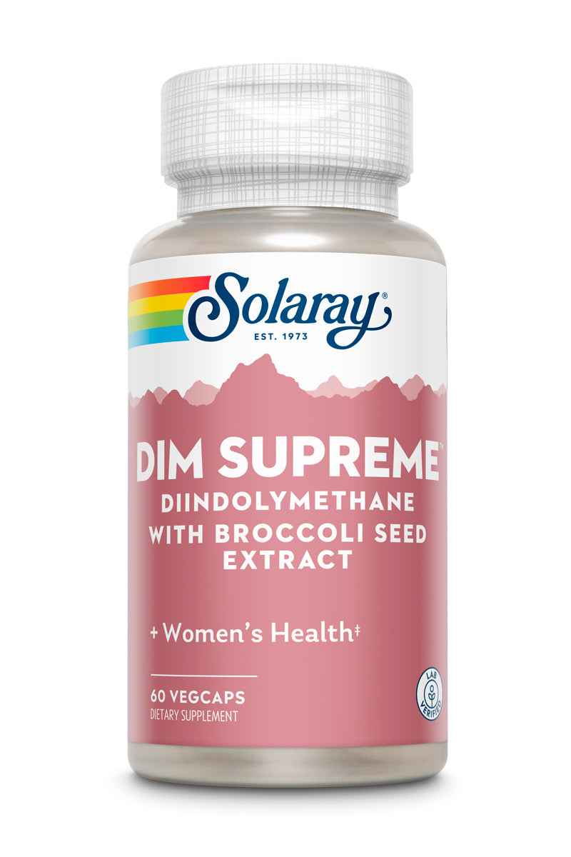 Дііндолілметан (DIM), Solaray DIM Supreme, 100 мг, 60 вегетаріанських капсул