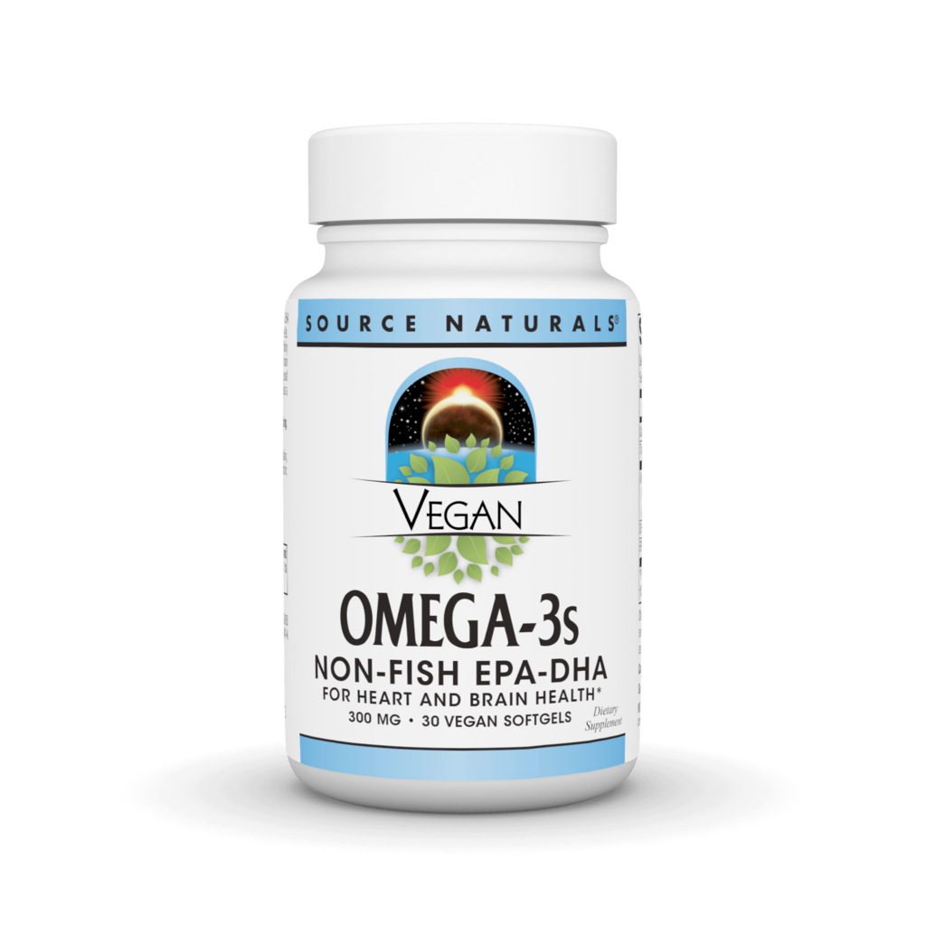 Веганська Омега-3 ЕПК-ДГК, Source Naturals Vegan Omega-3s EPA-DHA, 300 мг, 30 м'яких капсул