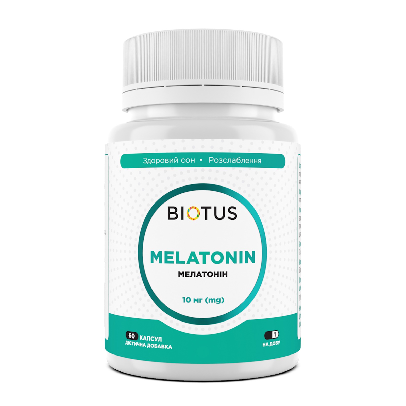 Мелатонін, Biotus Melatonin, 10 мг, 60 капсул