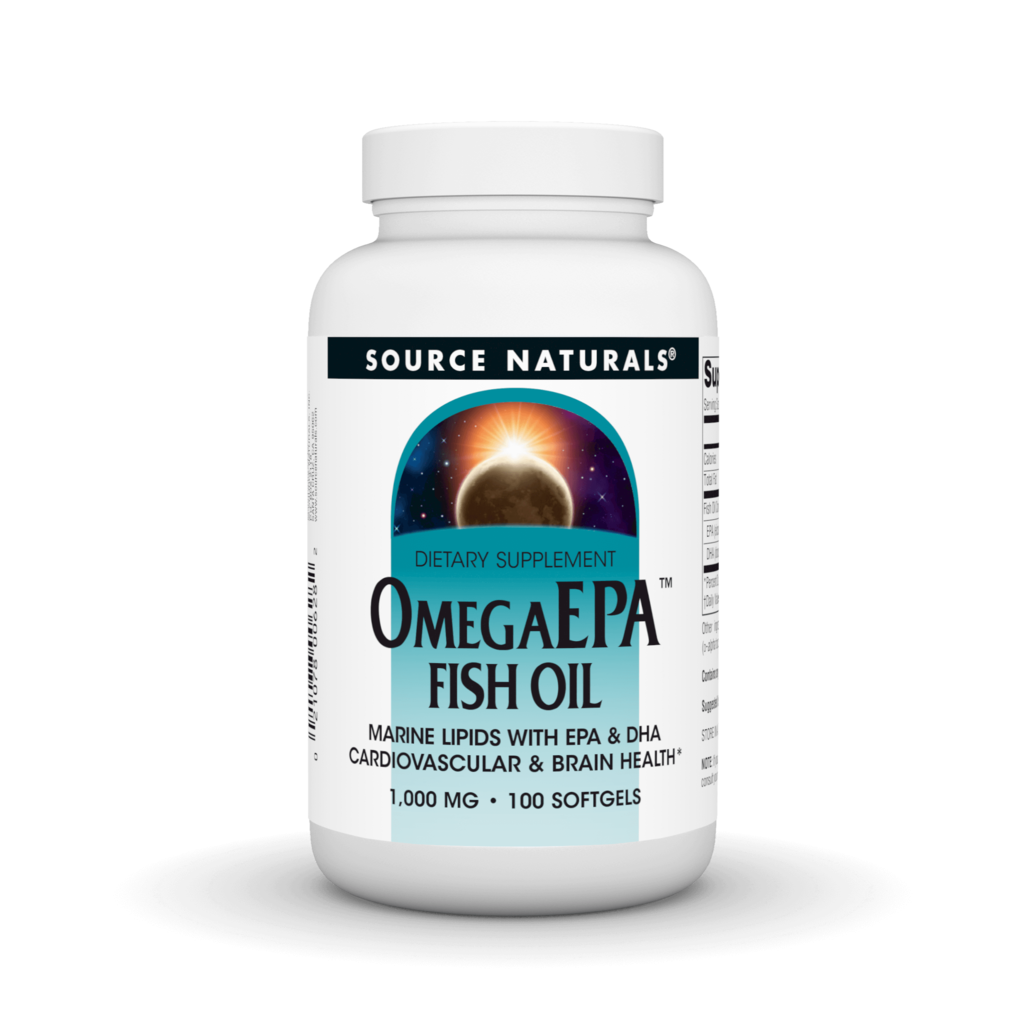 Риб'ячий жир Омега-3, Source Naturals OmegaEPA Fish Oil, 1000 мг, 100 м'яких капсул
