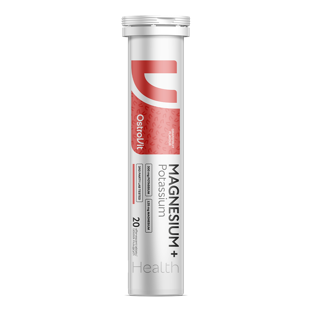 Магній та калій, OstroVit Magnesium + Potassium, 20 таблеток (Грейпфрут)