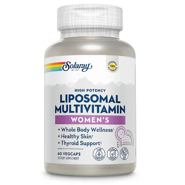 Мультивітаміни для жінок ліпосомальні, Solaray Women's Liposomal Multivitamin, 60 вегетаріанських капсул