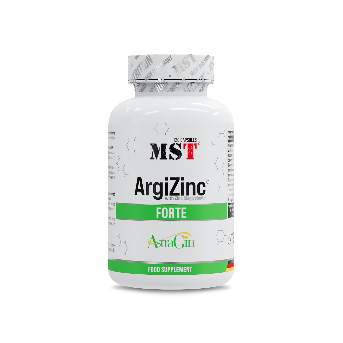 Комплекс аргініну та цинку, MST ArgiZinc Forte, 120 капсул