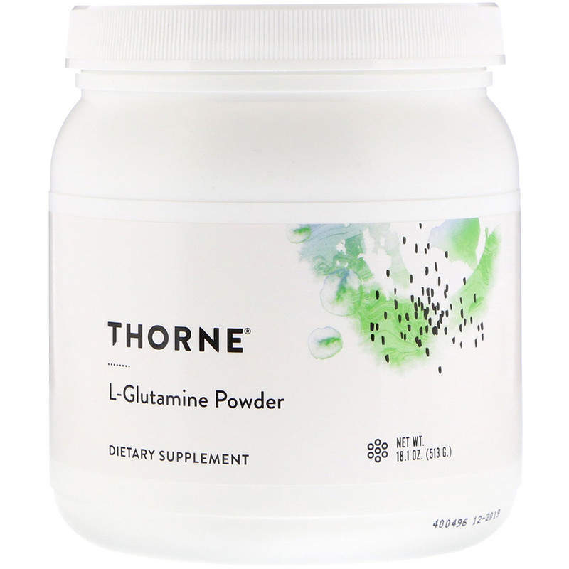 L- глютамін, L-Glutamine, Thorne, порошок, 513 грам