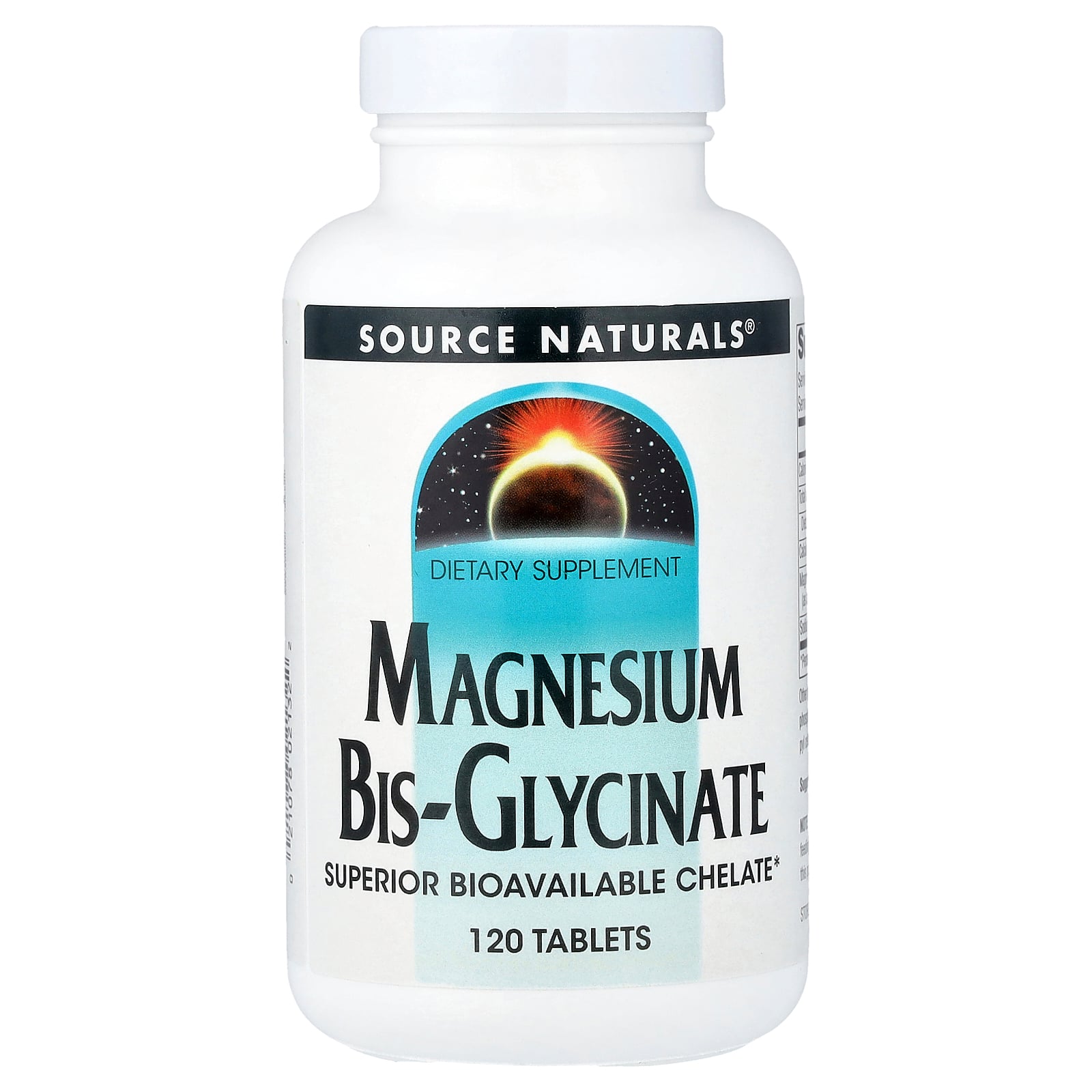 Source Naturals Magnesium Bisglycinate Powder (120 tab)