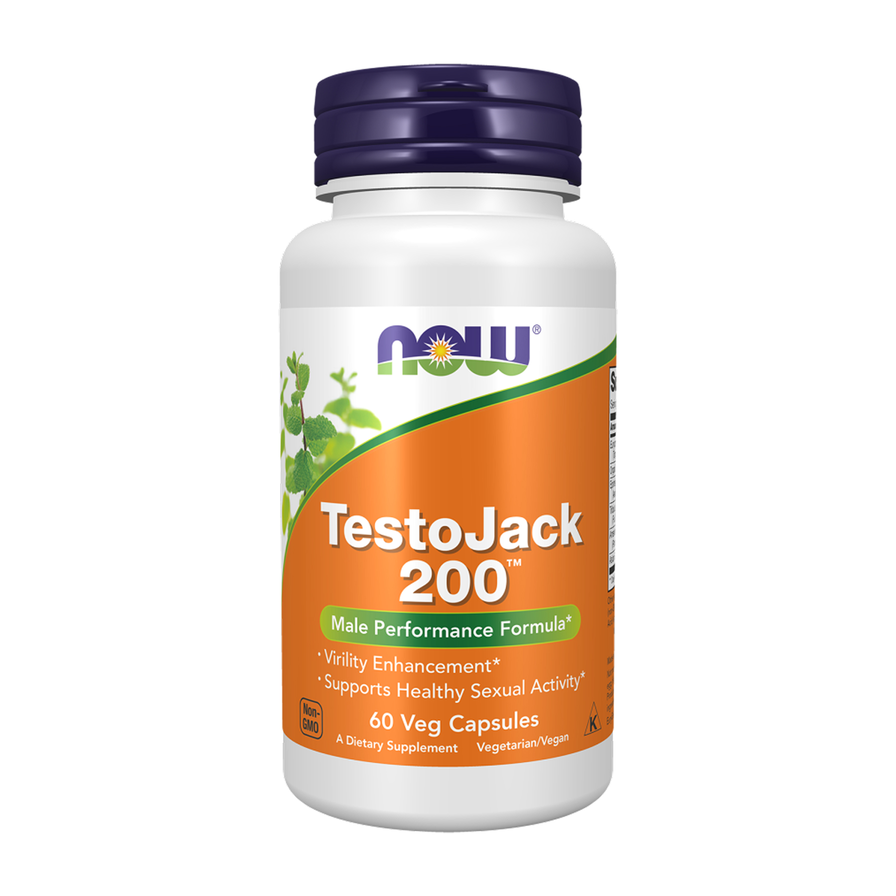 Комплекс для підтримки чоловічого здоров'я, Now Foods TestoJack 200, 60 вегетаріанських капсул