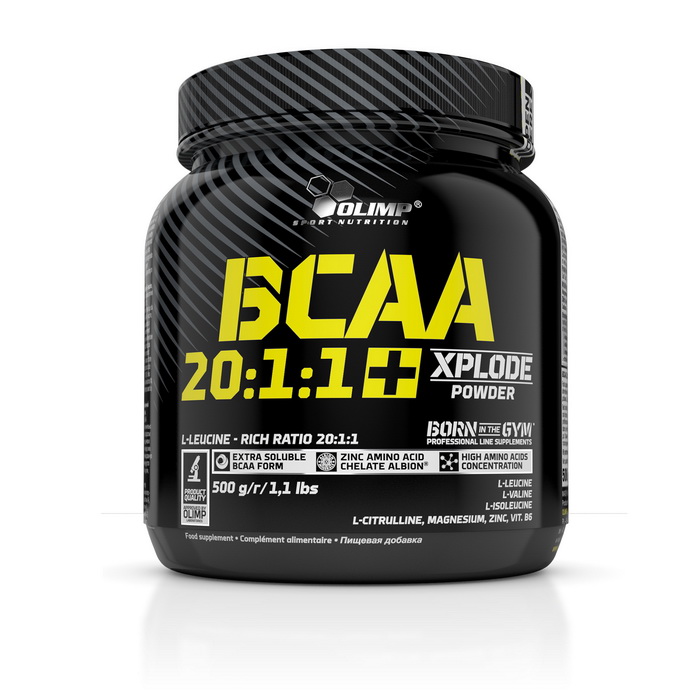 BCAA амінокислоти, Olimp Nutrition BCAA 20:1:1 Xplode, 500 г (Груша)