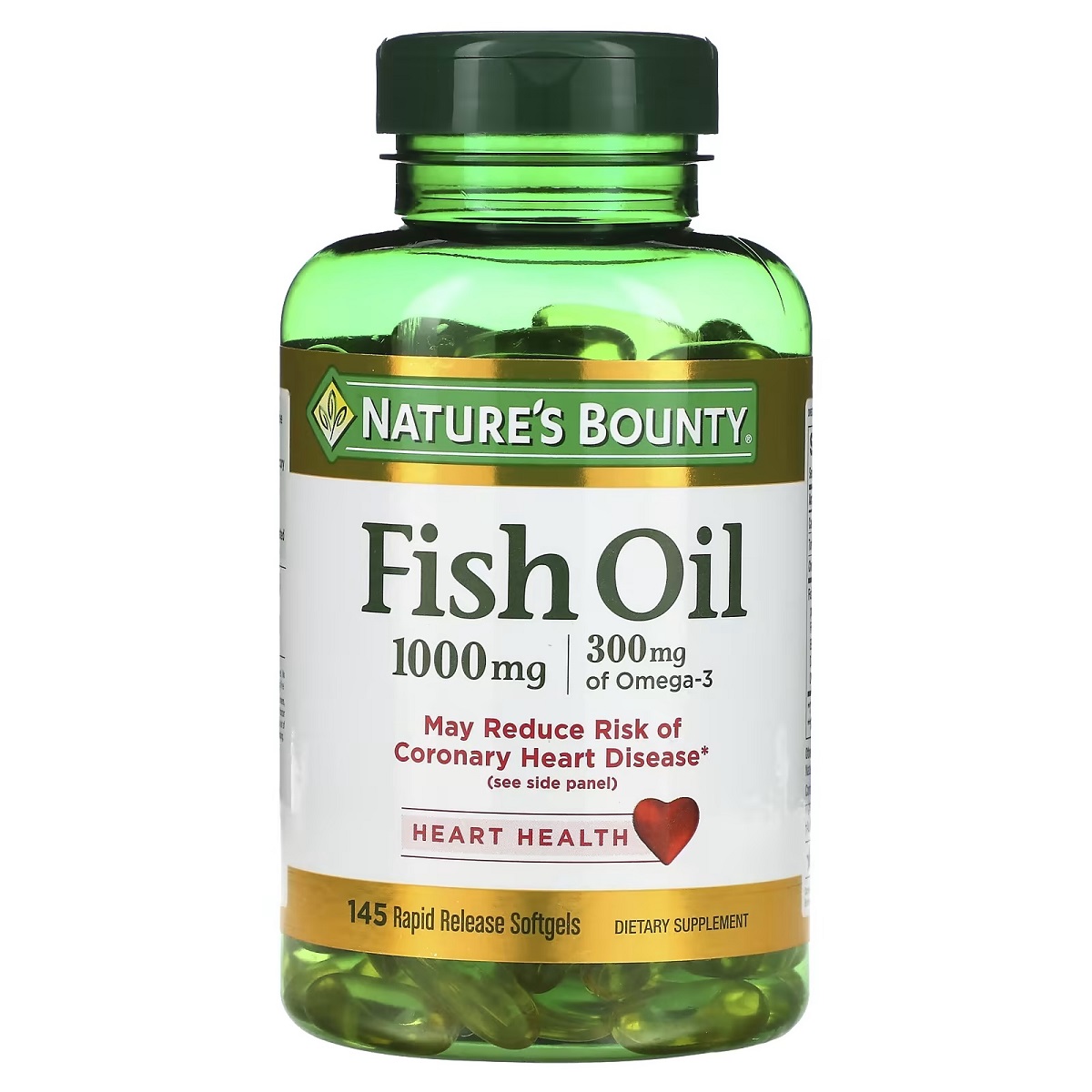 Риб'ячий жир, Nature's Bounty Fish Oil, 1000 мг, 145 м'яких капсул