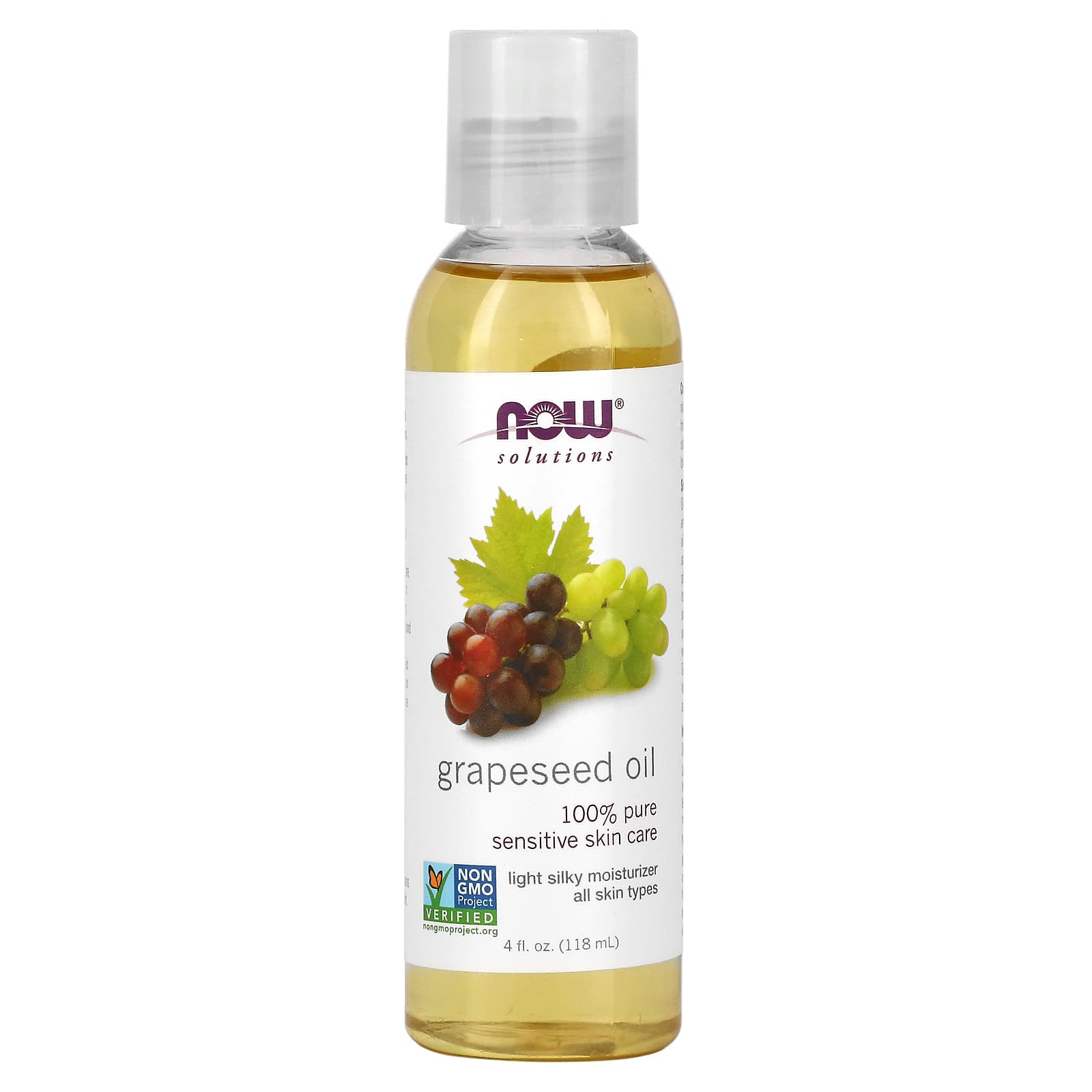 Олія виноградних кісточок, Now Foods Grapeseed Oil, 118 мл