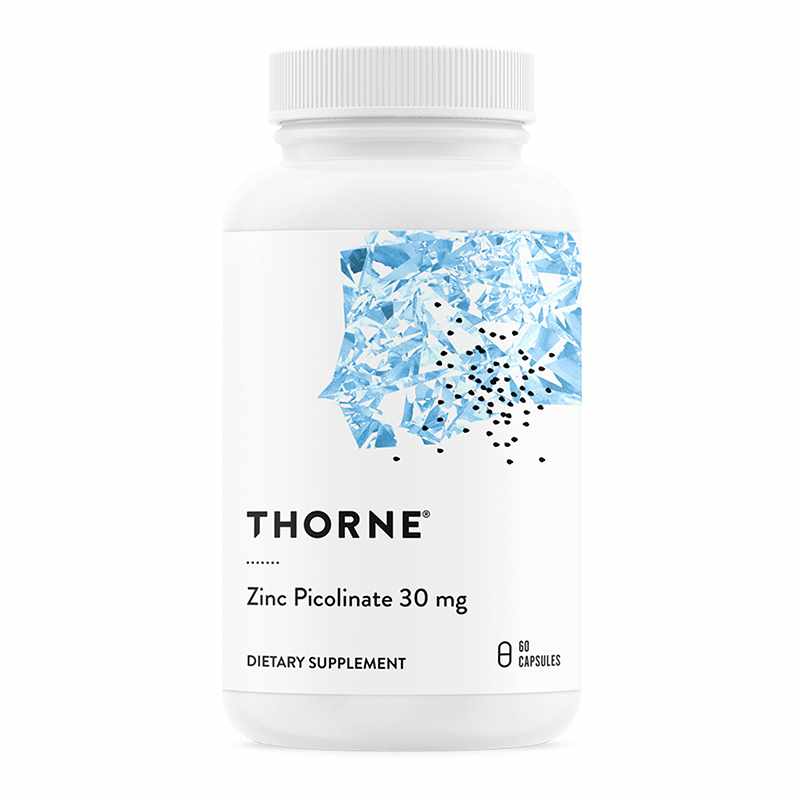 Цинк піколінат, Thorne Research Zinc Picolinate, 30 мг, 60 вегетаріанських капсул