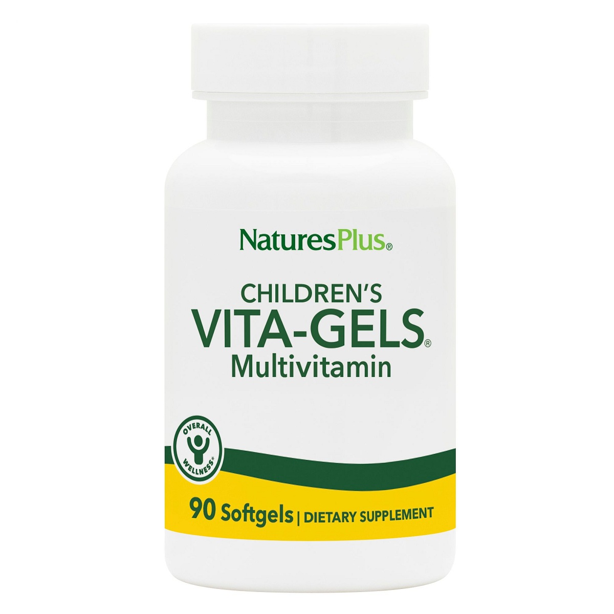 Мультивітамінний комплекс для дітей, Natures Plus Children's Vita-Gels, 90 м'яких капсул (Апельсин)