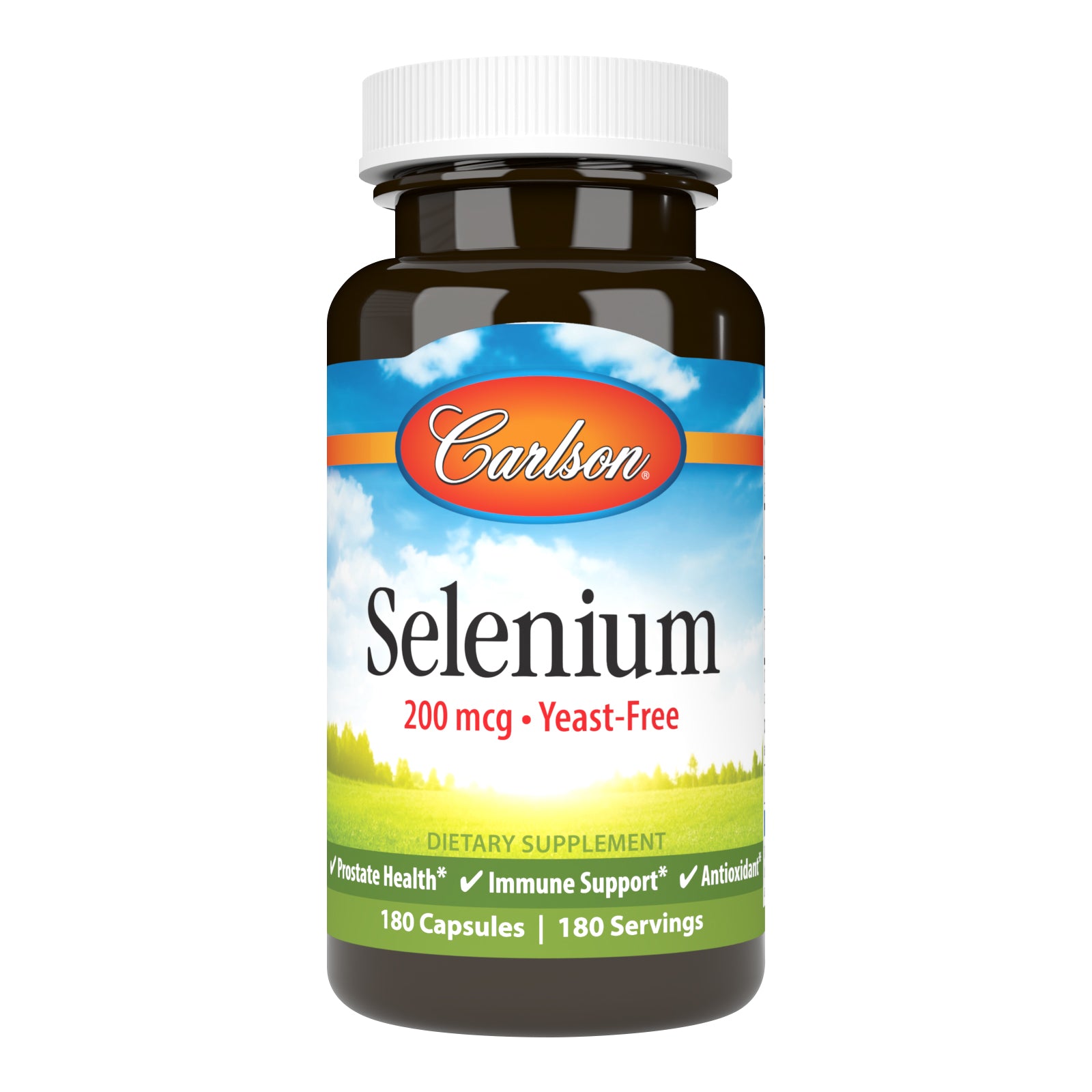Селен, Carlson Labs Selenium, 200 мкг, 180 капсул