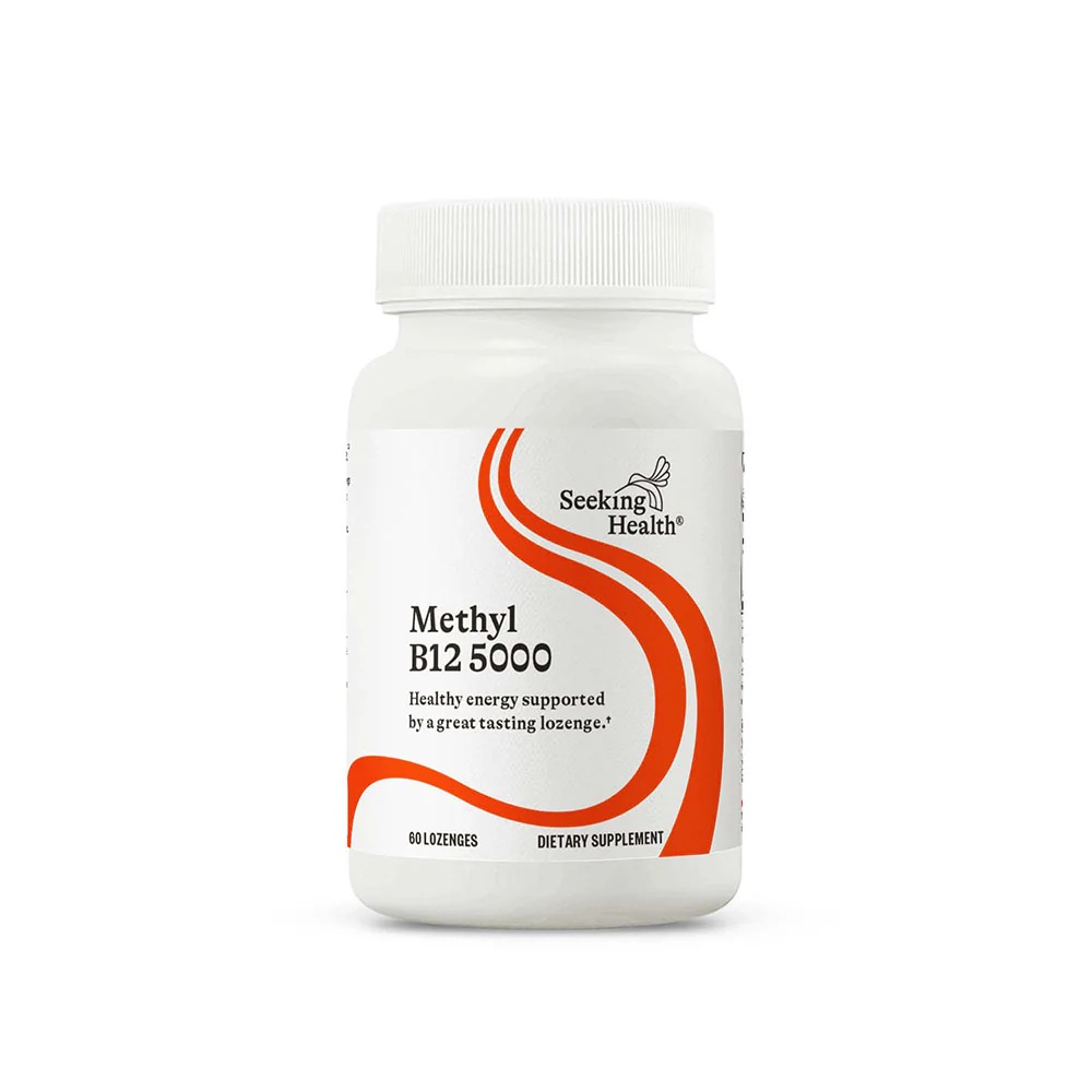Вітамін B12, 5000 мкг, Methyl B12 5000, Seeking Health, 60 жувальних таблеток