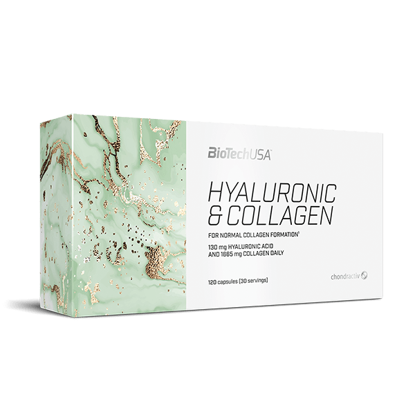 Гіалуронова кислота та колаген, BioTech Hyaluronic & Collagen, 120 капсул
