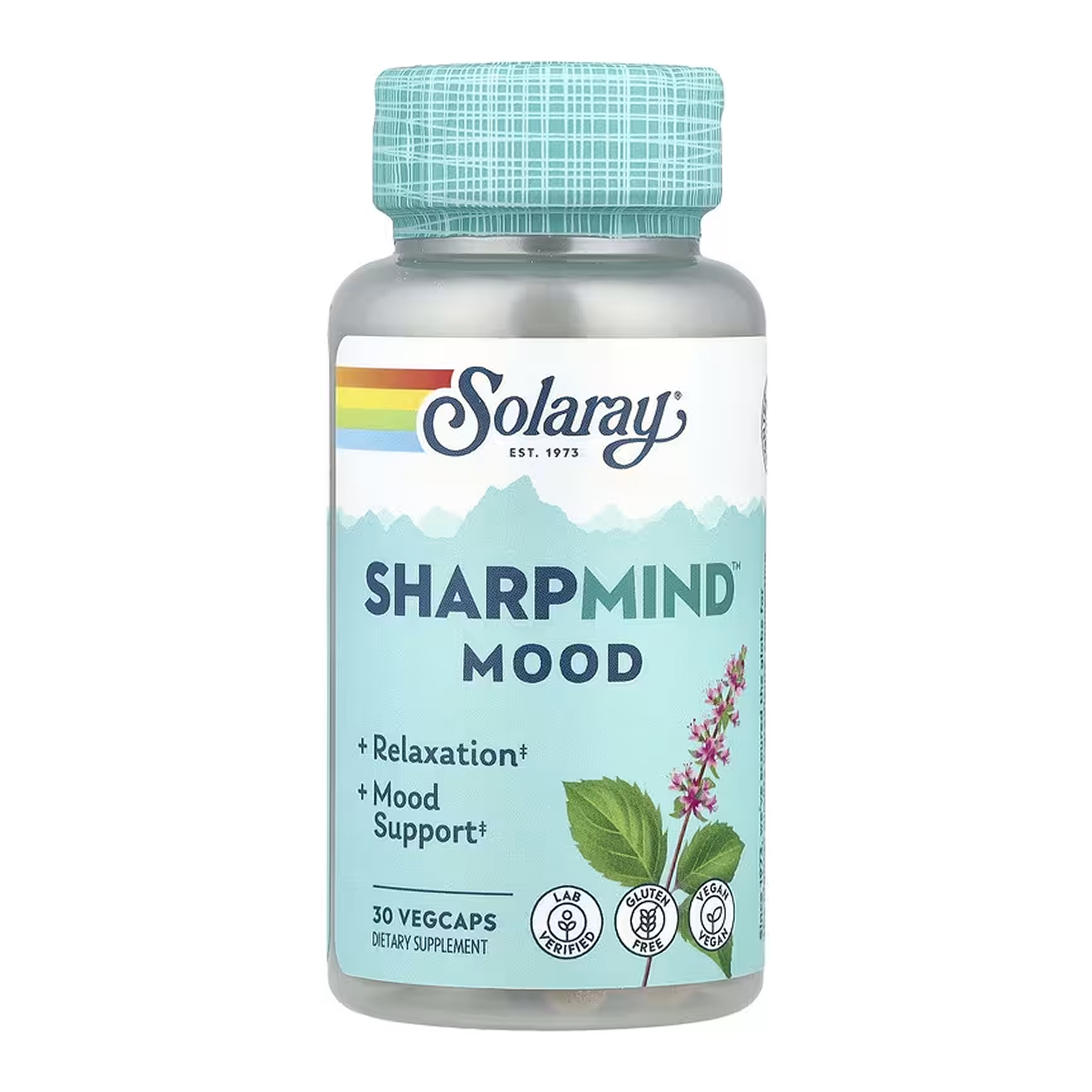 Засіб для підтримки настрою, Solaray SharpMind Mood CTN, 30 вегетаріанських капсул