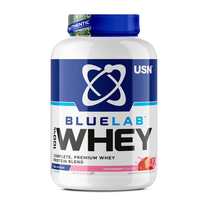 Протеїн сироватковий, USN Blue Lab 100% Whey, 2 кг (Полуниця)