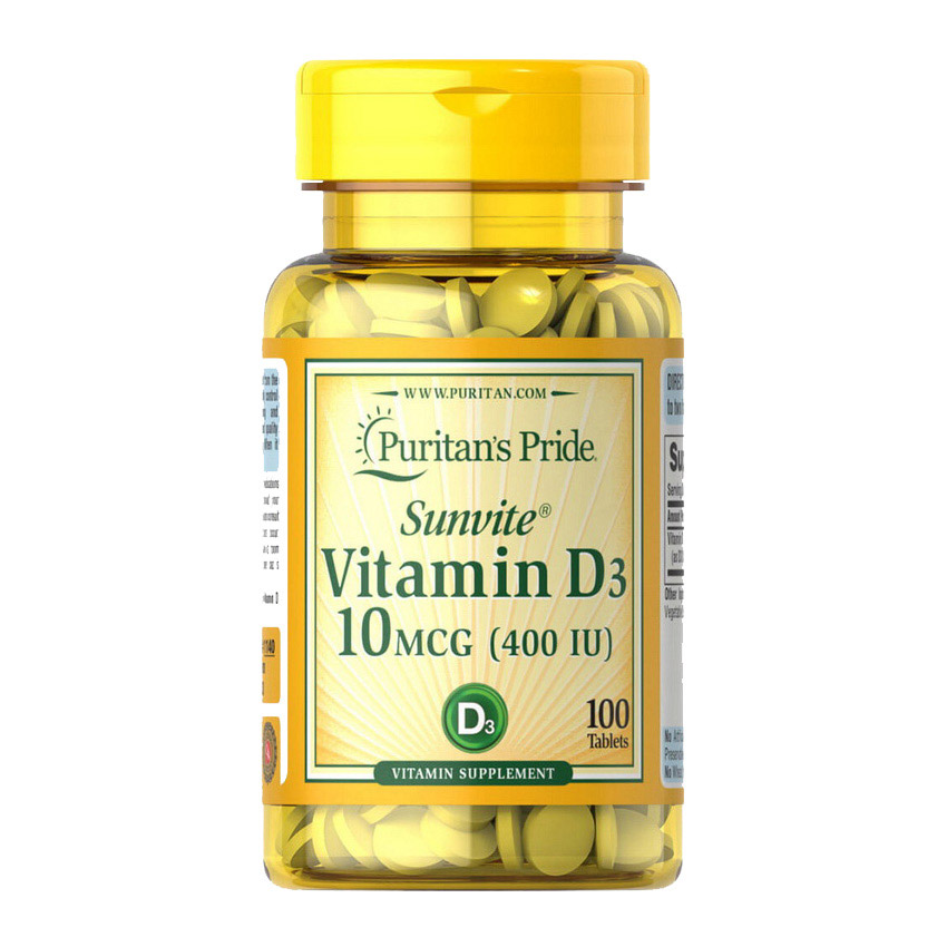 Puritan's Pride Vitamin D3 400 IU (100 tablets)
