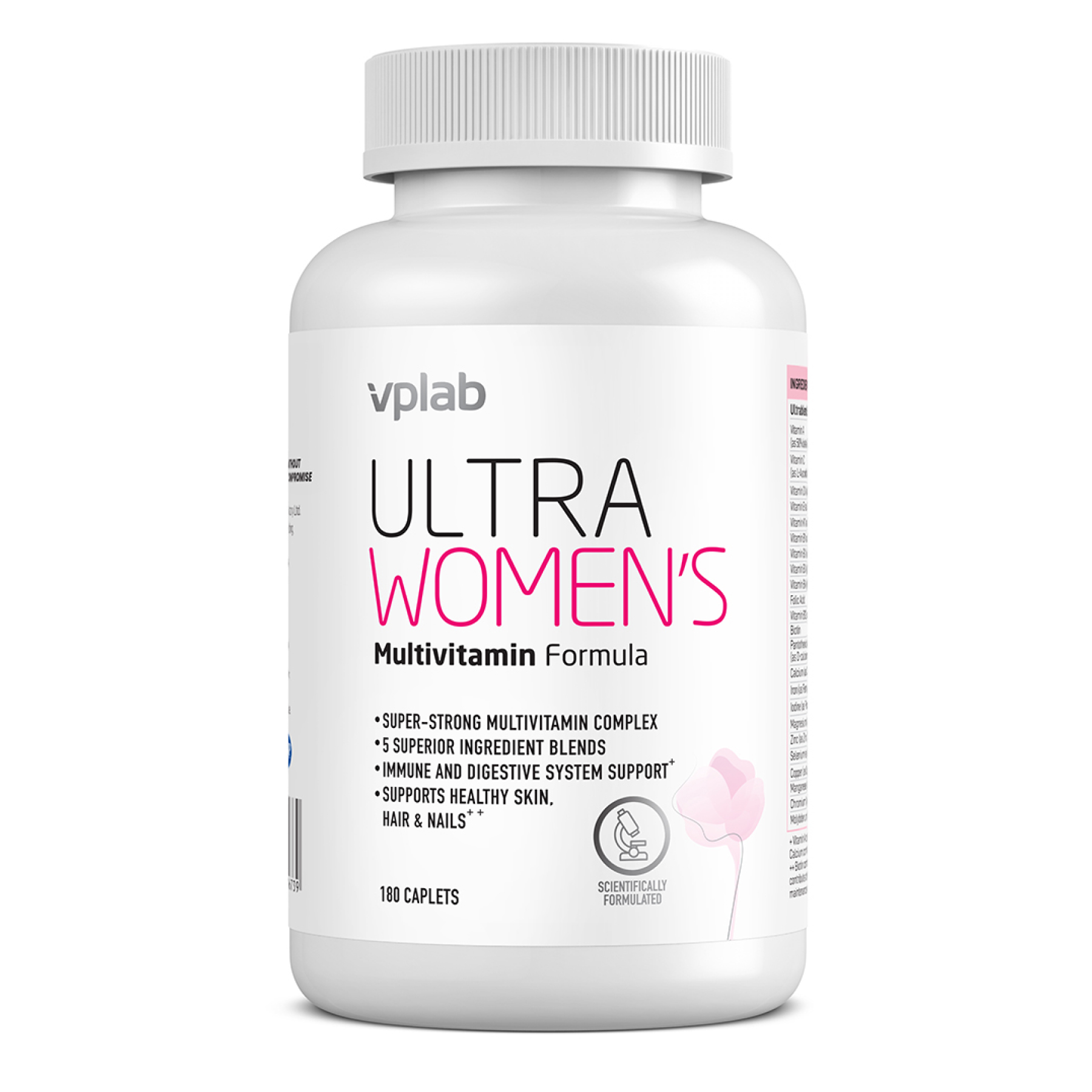 Мультивітаміни для жінок, VP Lab Ultra Women Multivitamin, 180 таблеток