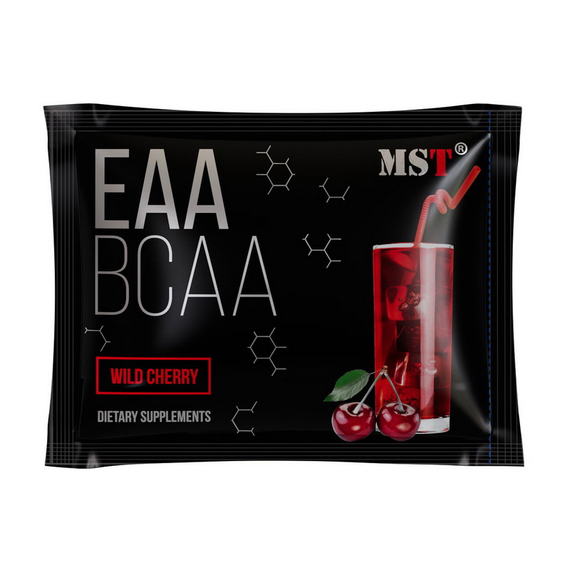 Амінокислотний комплекс EAA та BCAA, MST EAA BCAA, 13 г (Дика вишня)