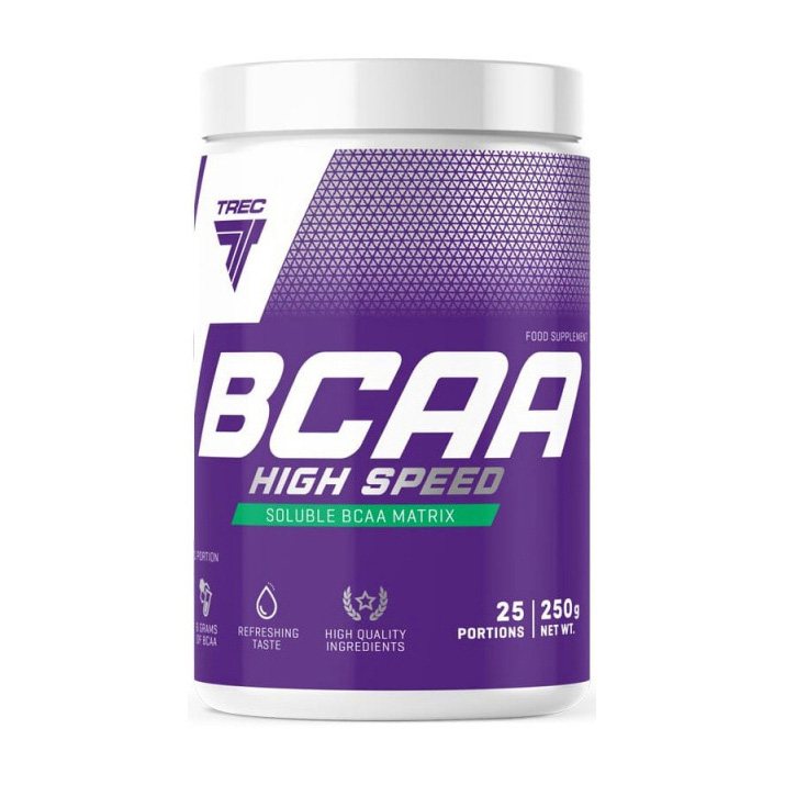 BCAA амінокислоти, TREC nutrition BCAA high speed, 250 г (Вишня, Грейпфрут)