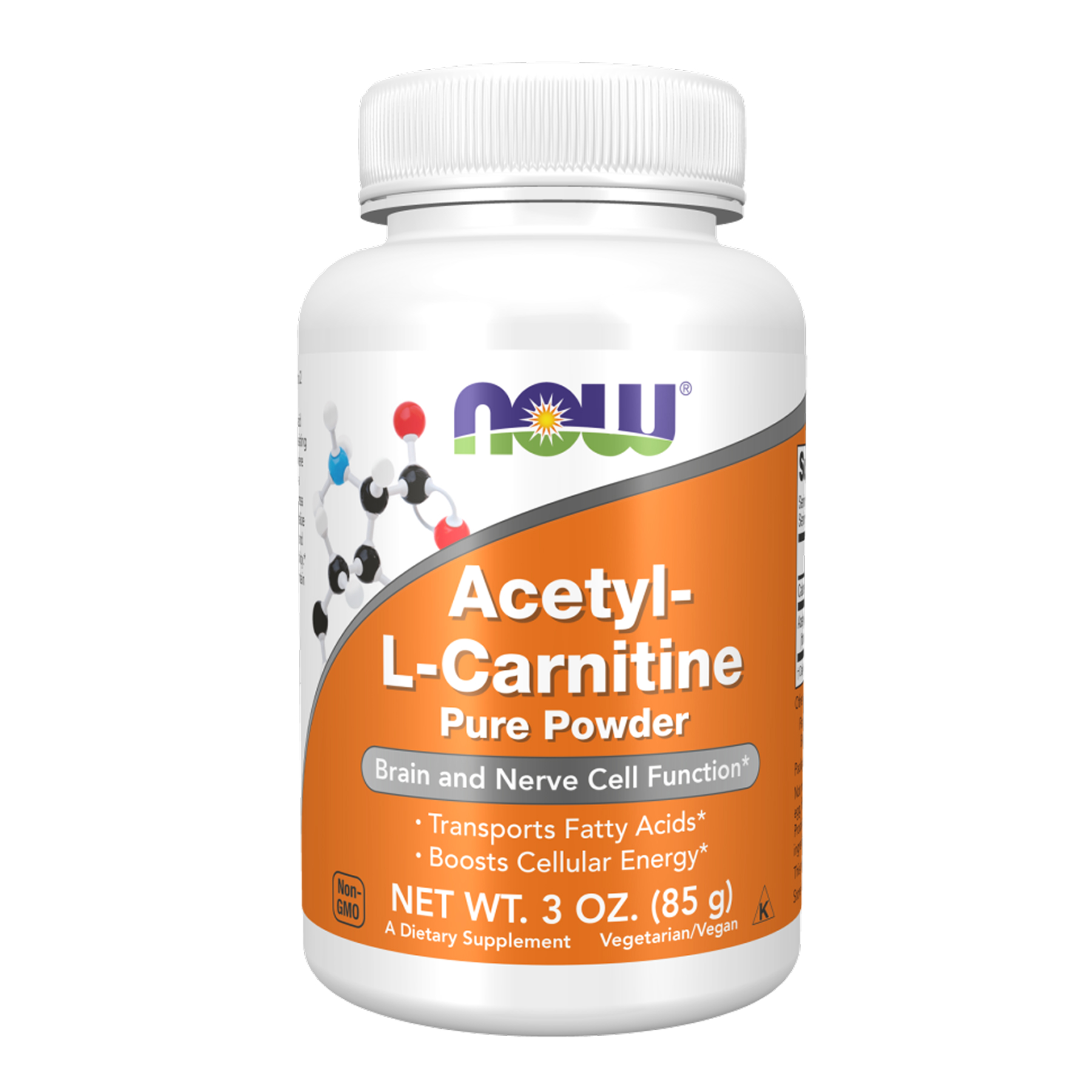 Ацетил-L-карнітин, Now Foods Acetyl L-Carnitine Pure Powder, 85 г