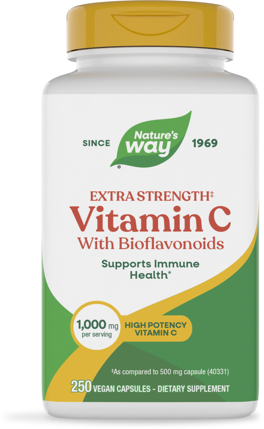 Вітамін С з біофлавоноїдами, Nature's Way Vitamin C-1000 With Bioflavonoids, 1000 мг, 250 вегетаріанських капсул